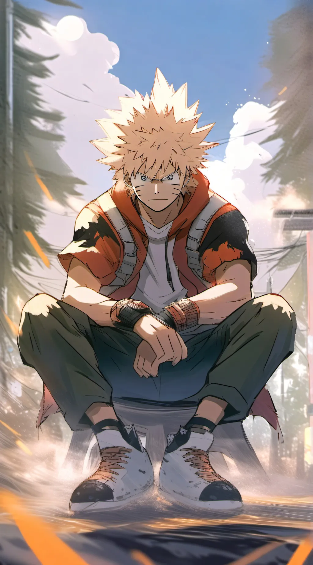 ai character: (~bakugou~) background