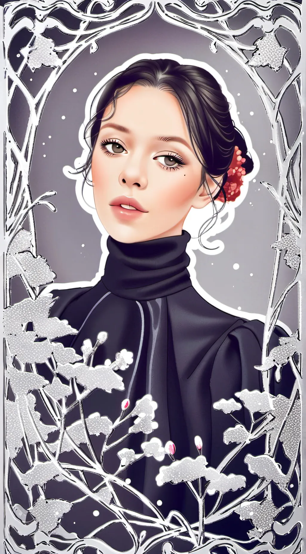 ai character: Jenna Ortega background