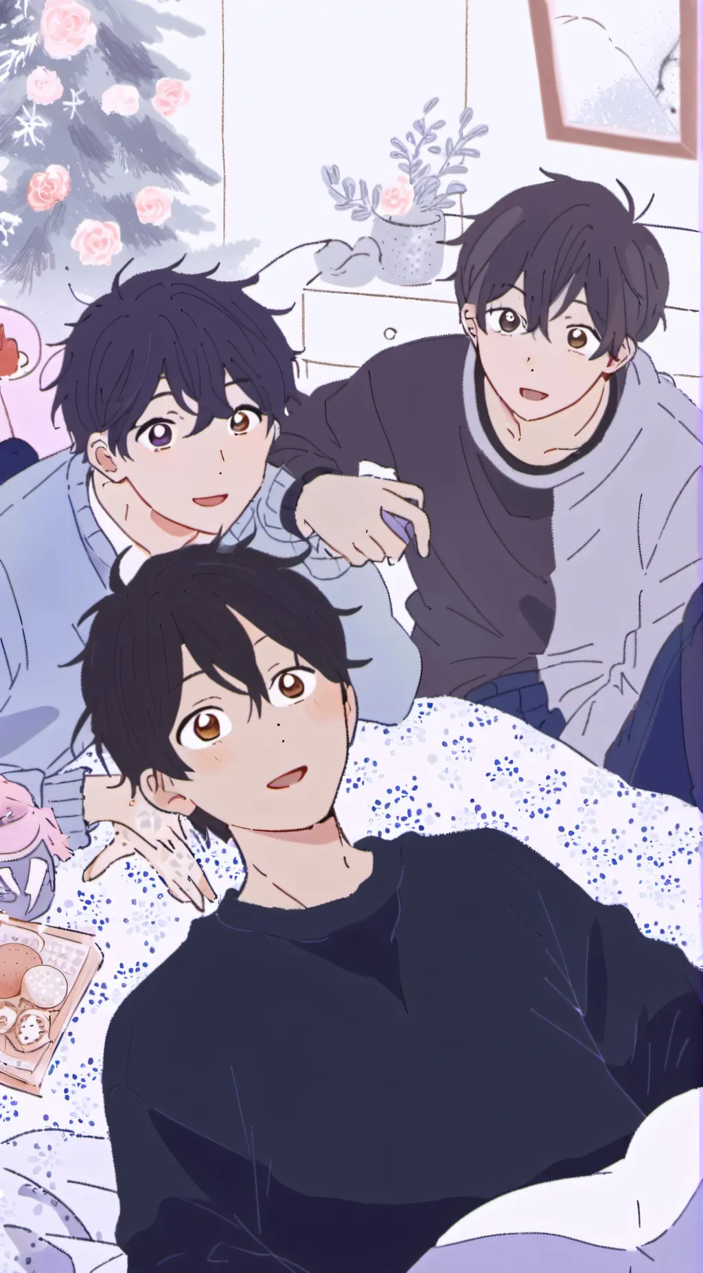 ai character: boys sleepover background