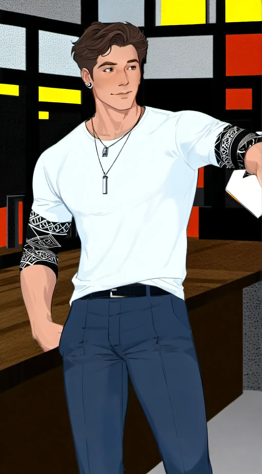 ai character: Nathan Hawkins background