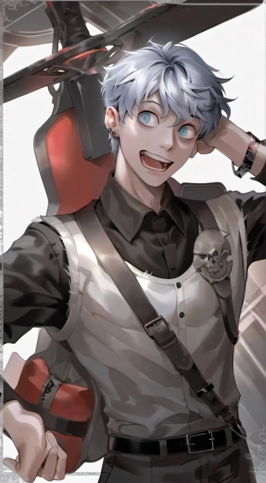 ai character: Stitch background
