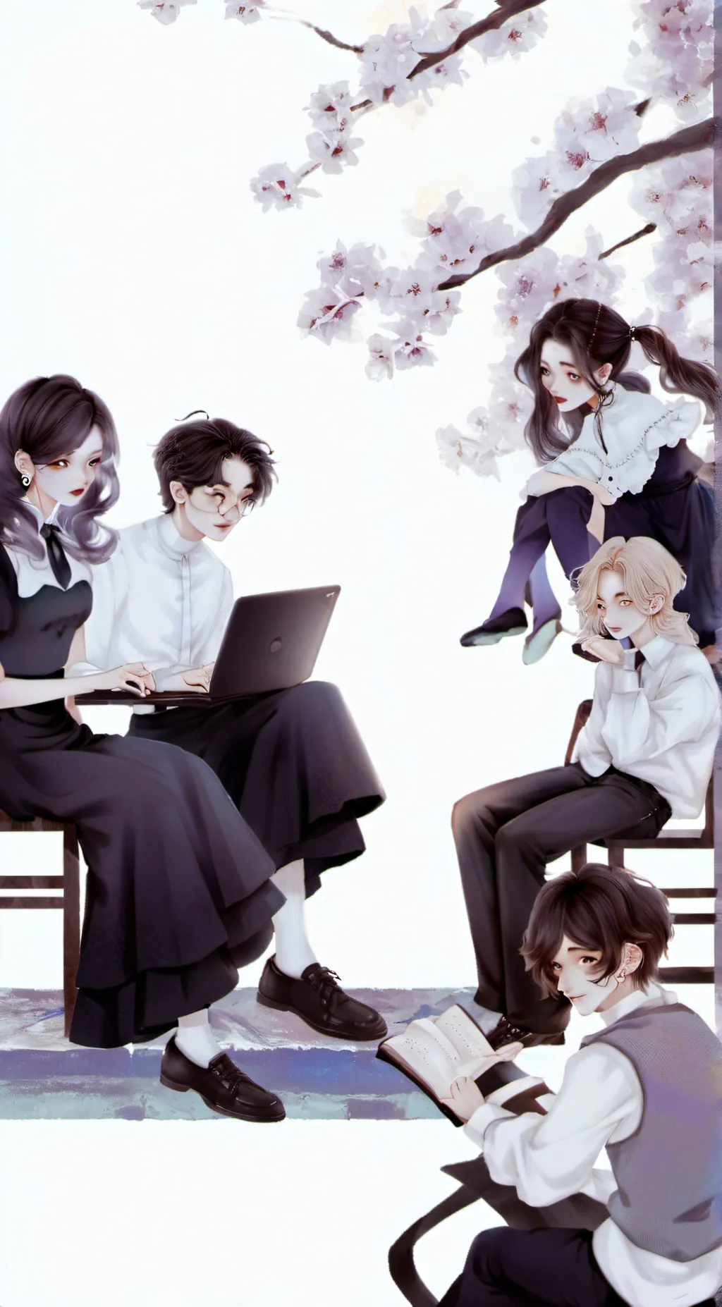 ai character: MHA Zoom call background