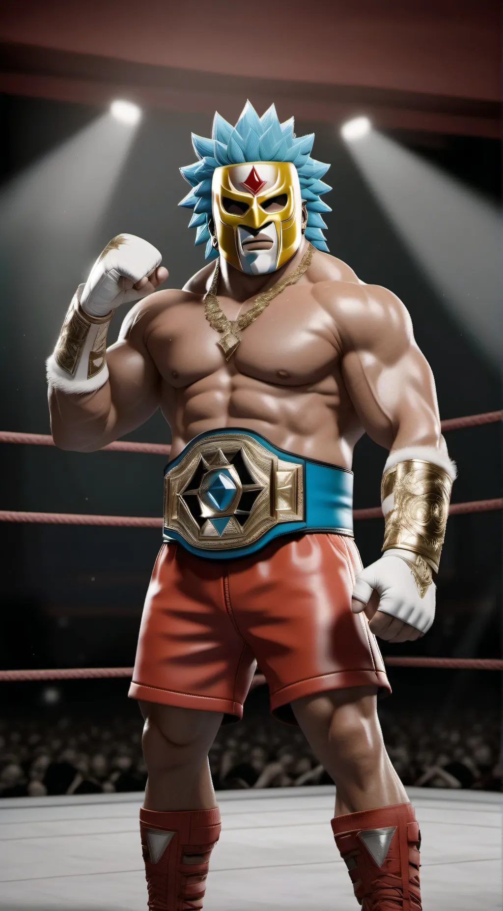ai character: Delantero Azul  background