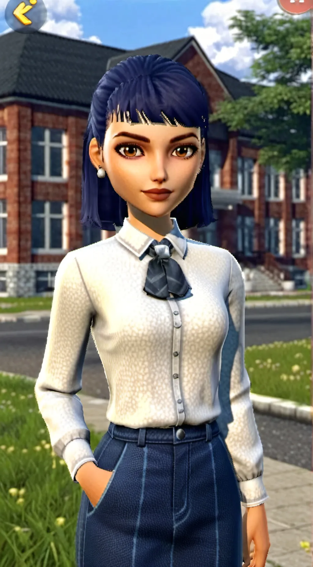 ai character: Elementary school  background