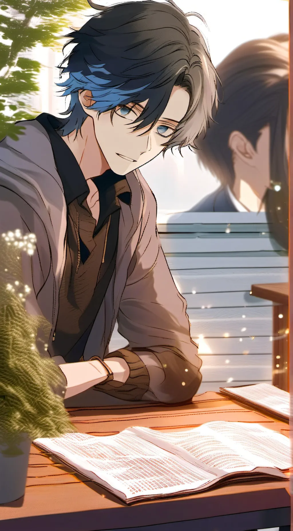 ai character: Levi  background