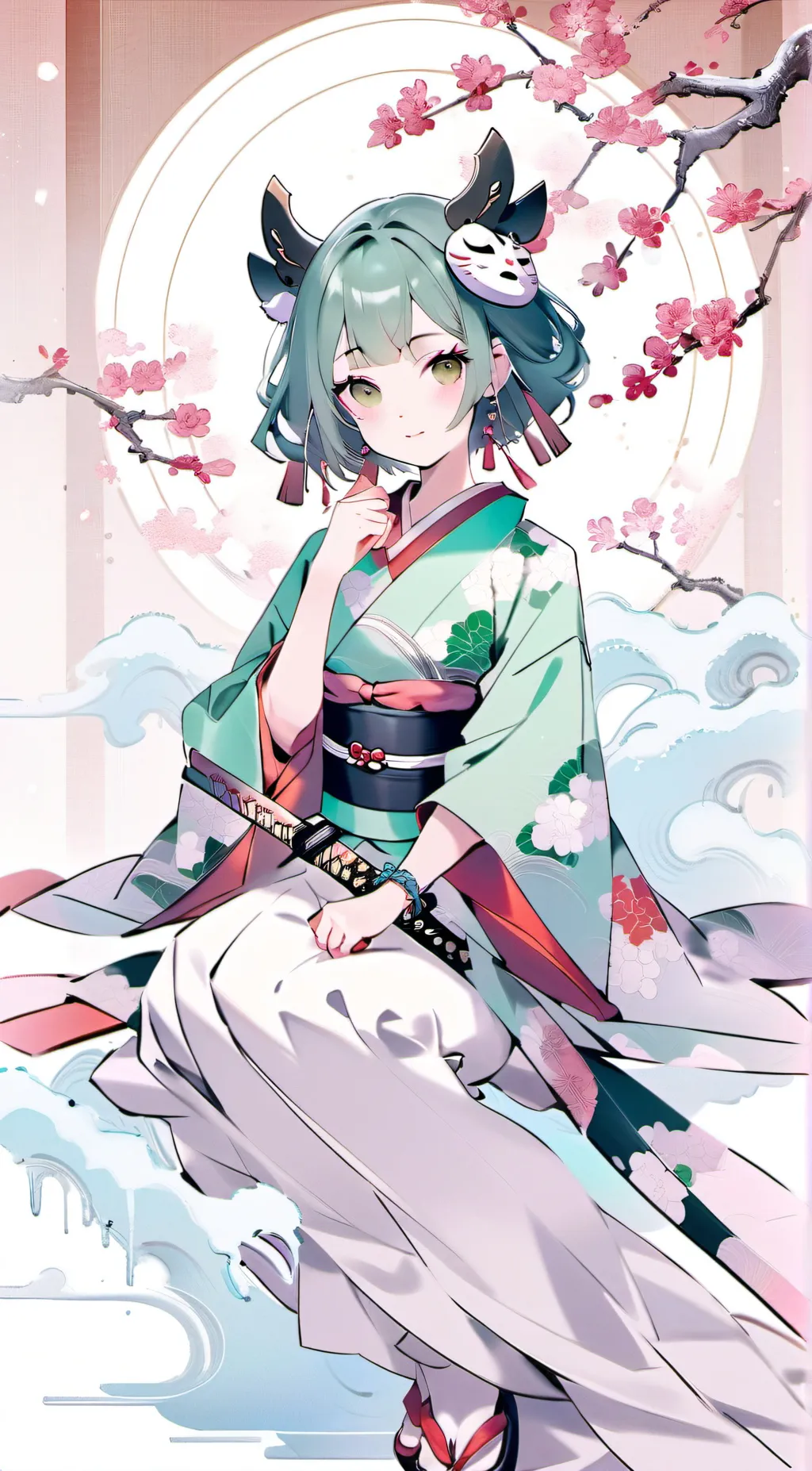 ai character: Mika  background