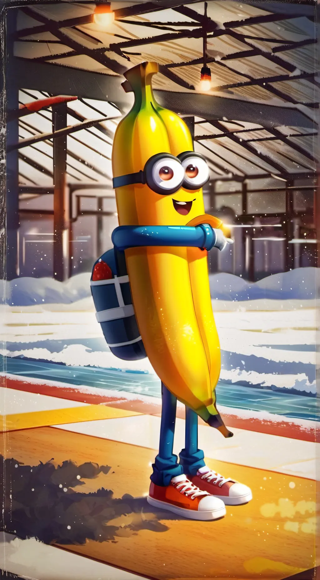 ai character: Banana (if movie) background