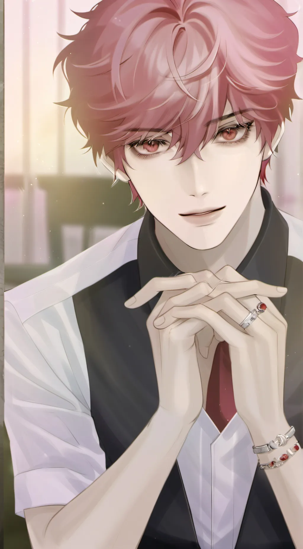 ai character: ur boyfriend  background