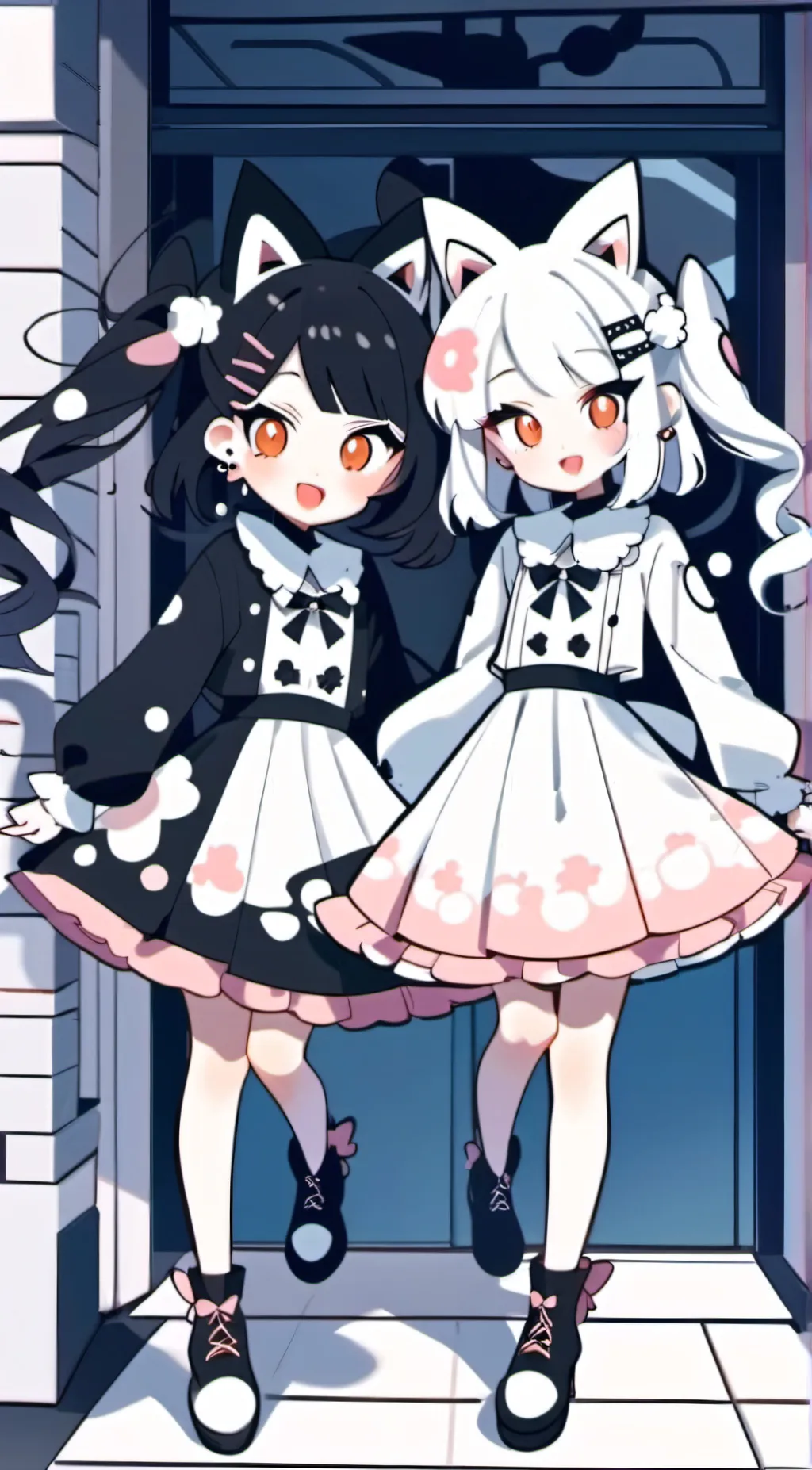 ai character: Rachel and sienna background