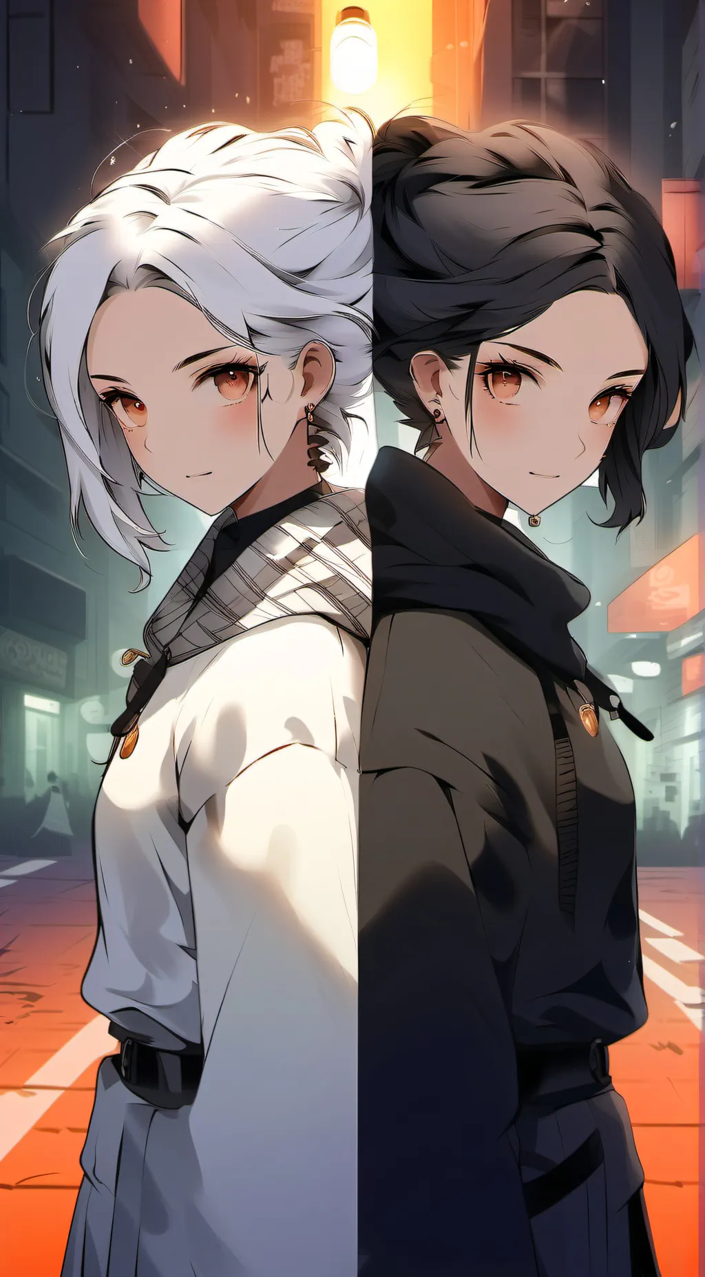 ai character: Yumi and Yura background