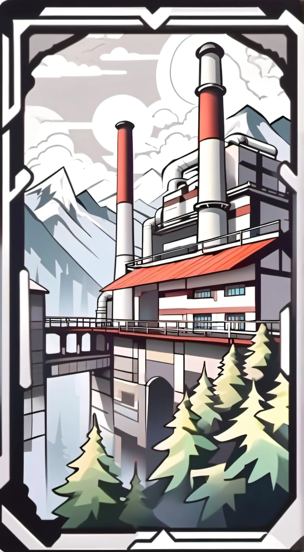 ai character: Pokemon factory  background