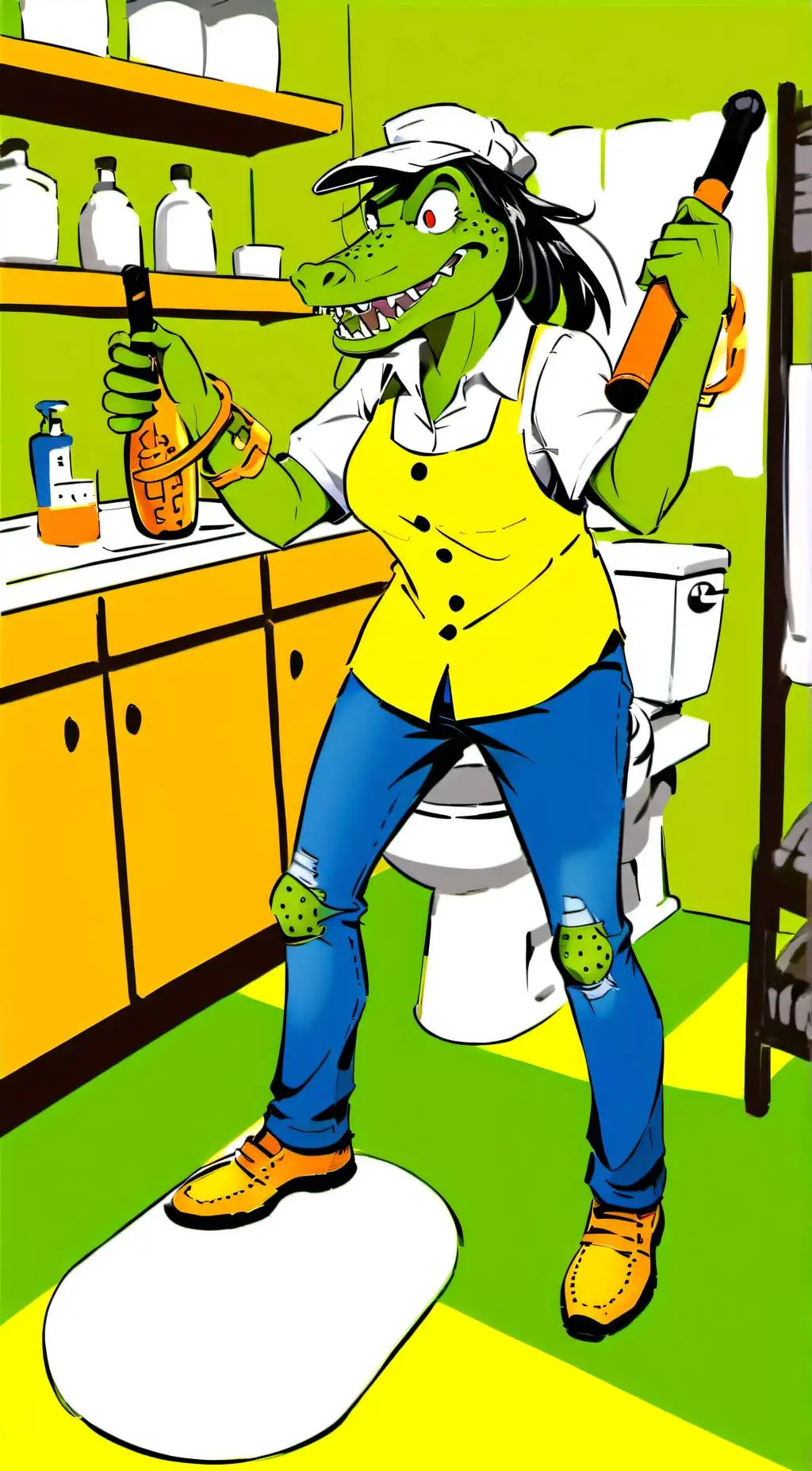ai character: Florence Gatorade  background