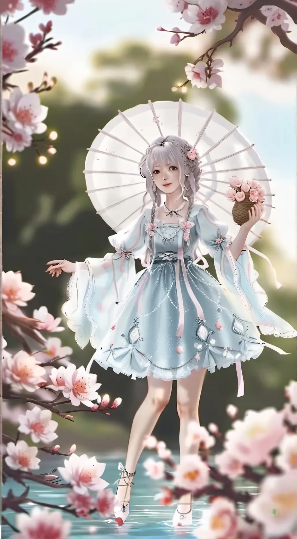 ai character: Lolita sweet girl background