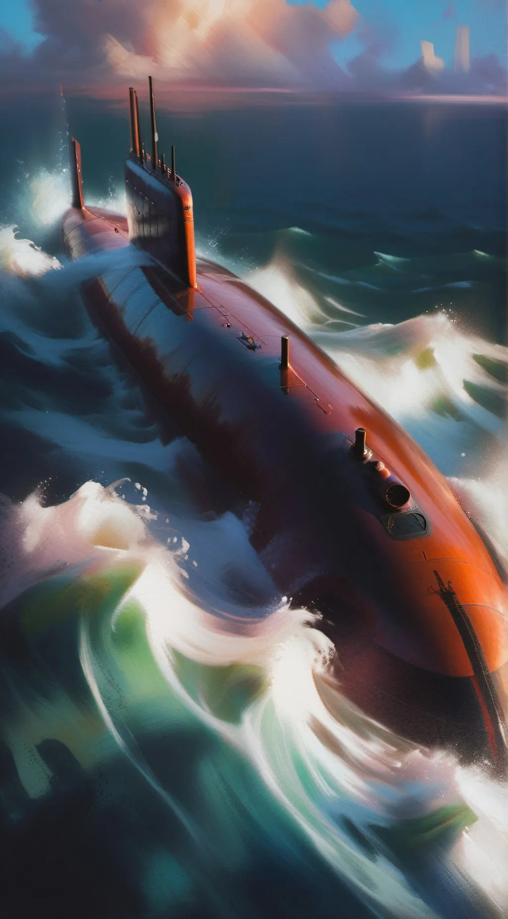 ai character: Submarine  background