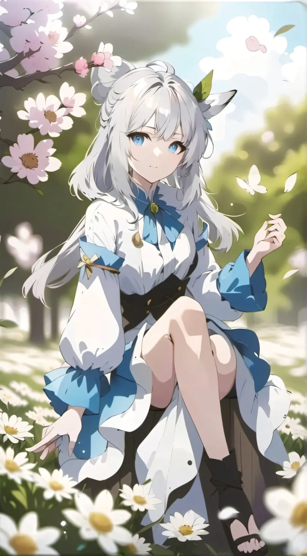 ai character: Winter  background