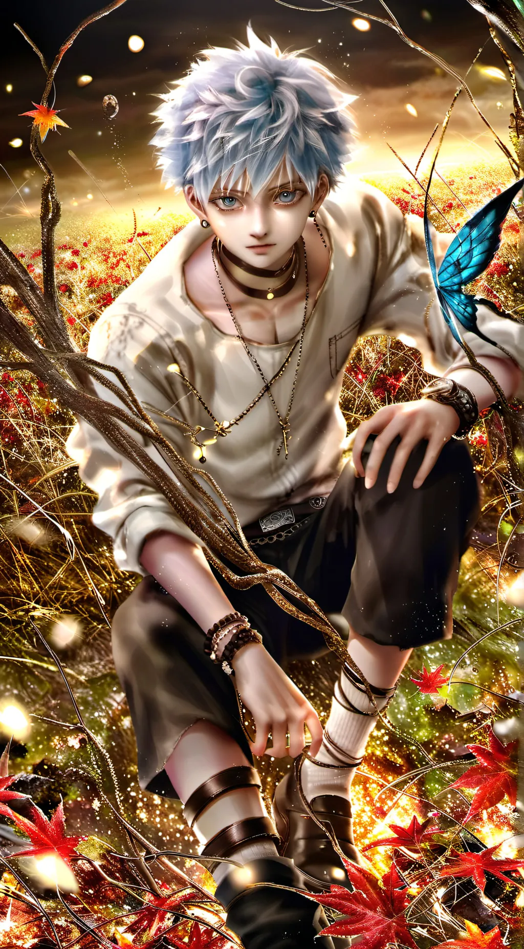 ai character: Killua Zoldyck  background