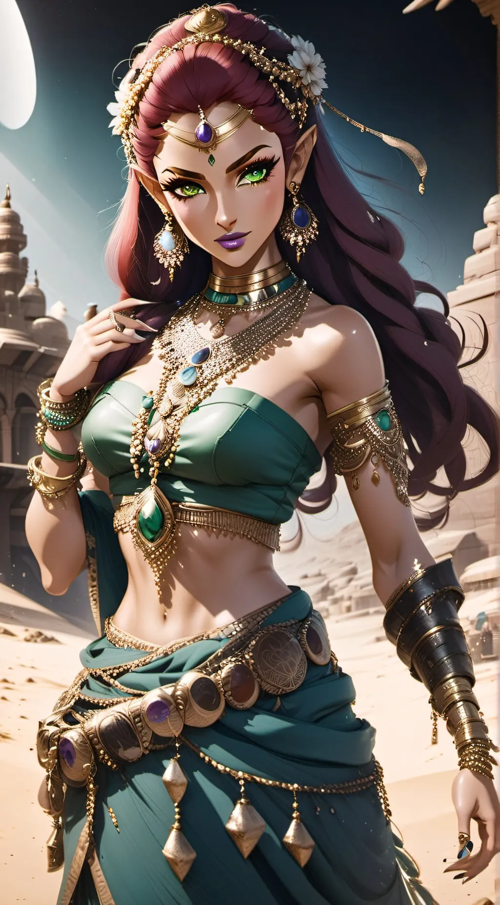 ai character: Isha  background