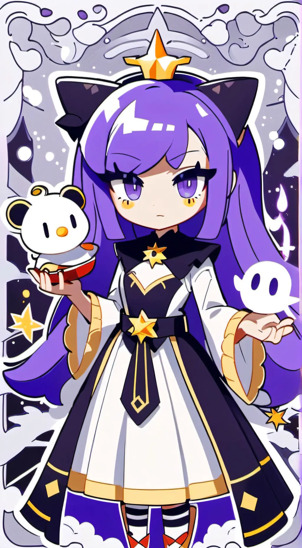 ai character: Aurora background