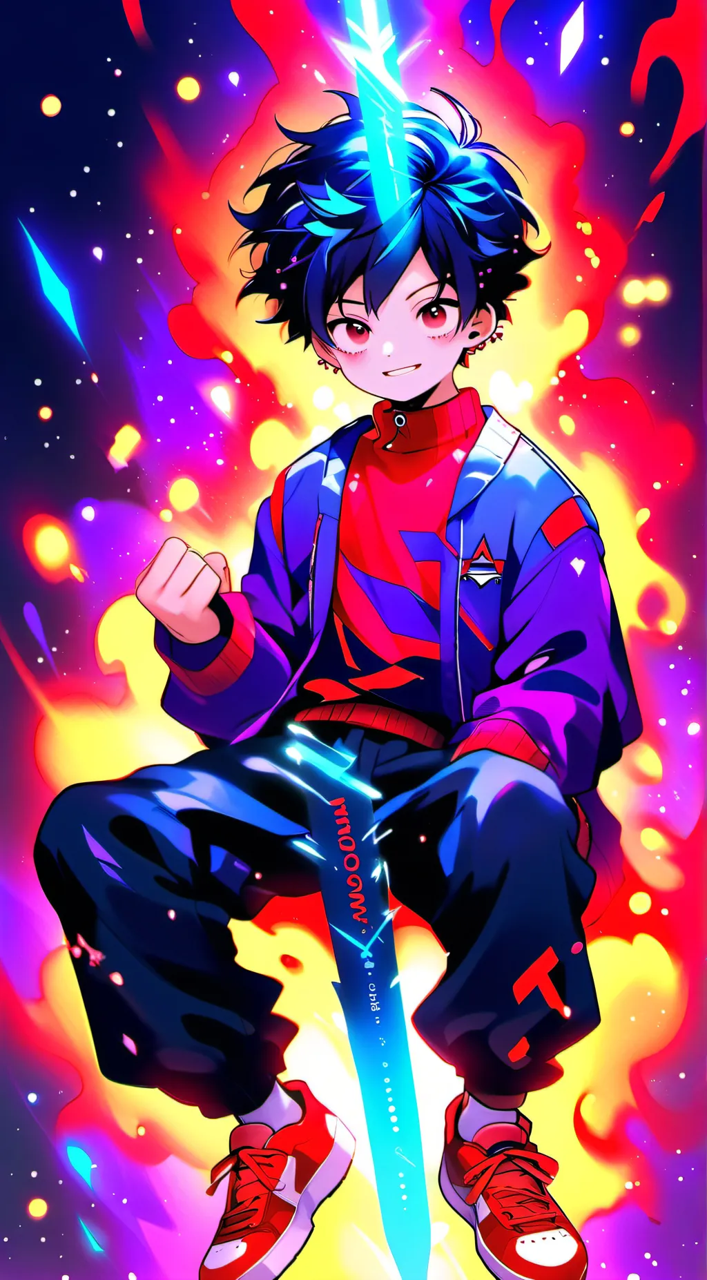 ai character: MHA+you+kid background