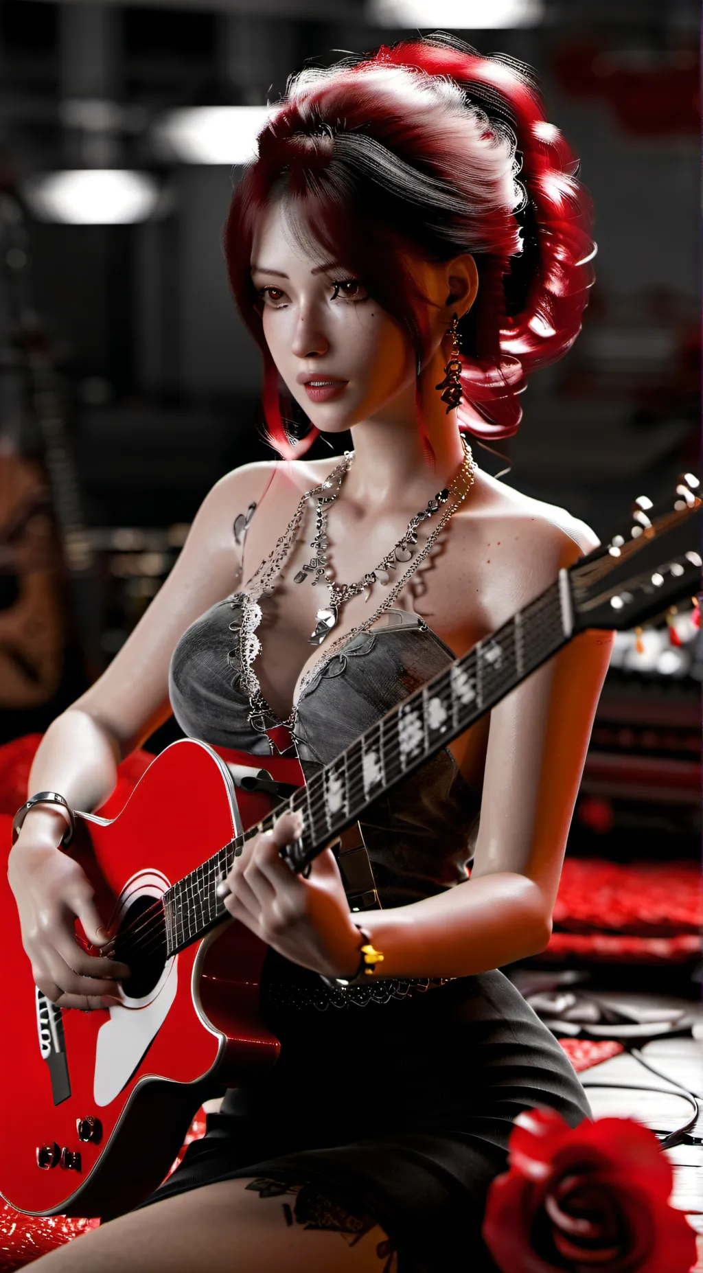 ai character: Melody background