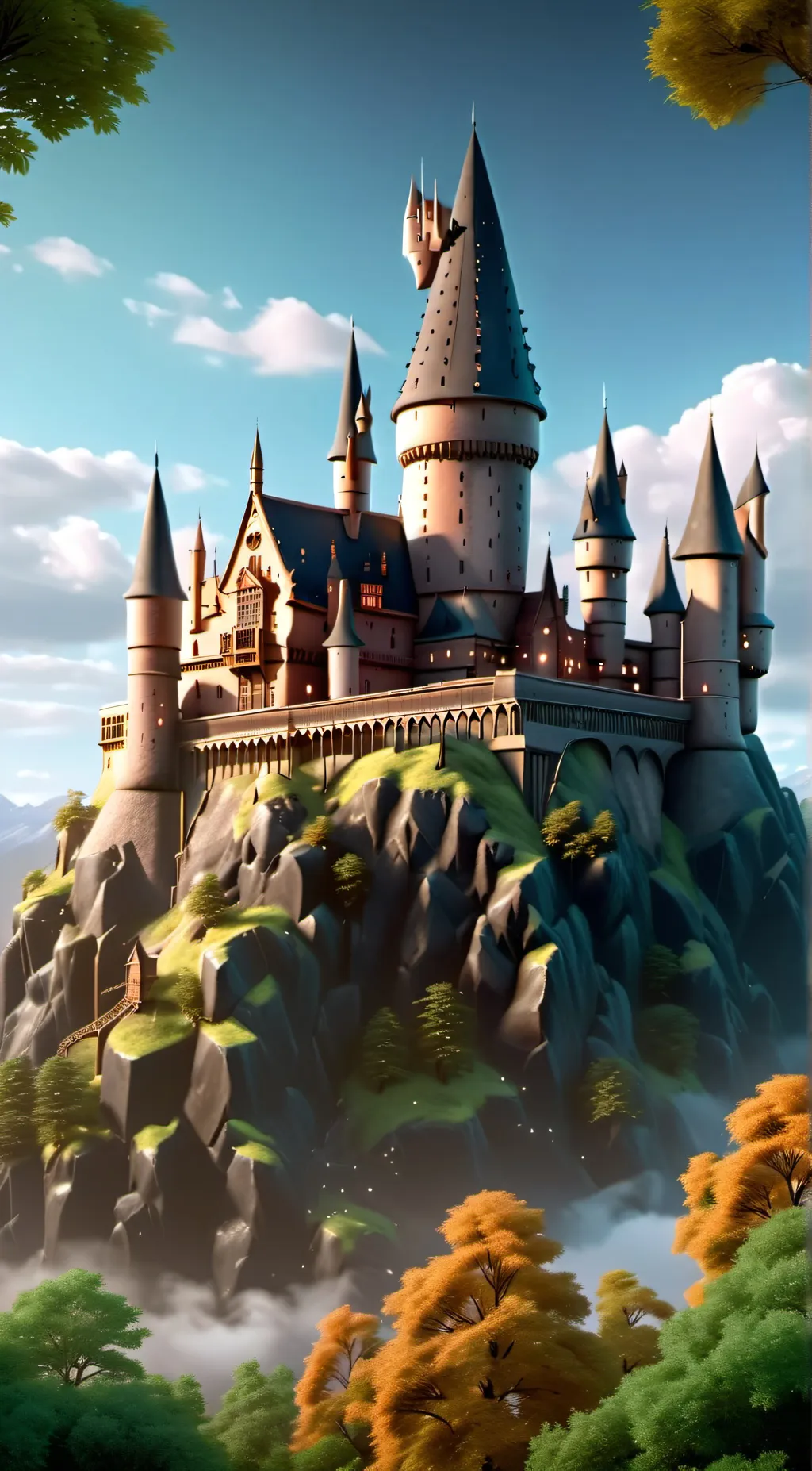 ai character: Hogwarts background