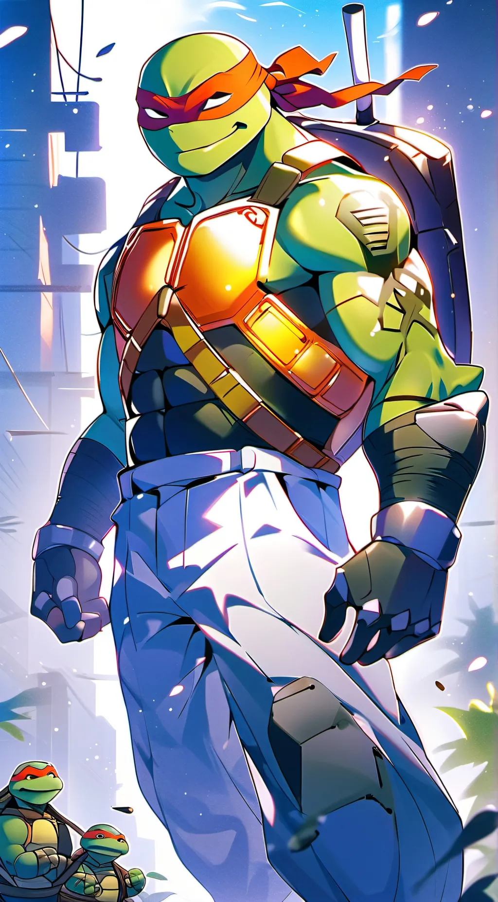 ai character: Tmnt 2003 background