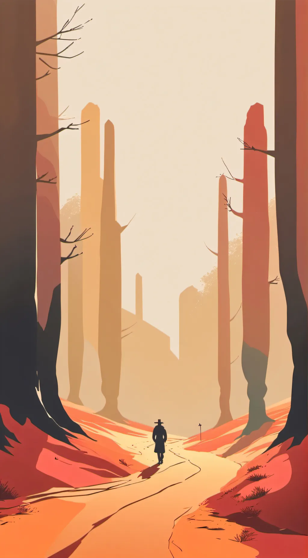 ai character: crossroads background