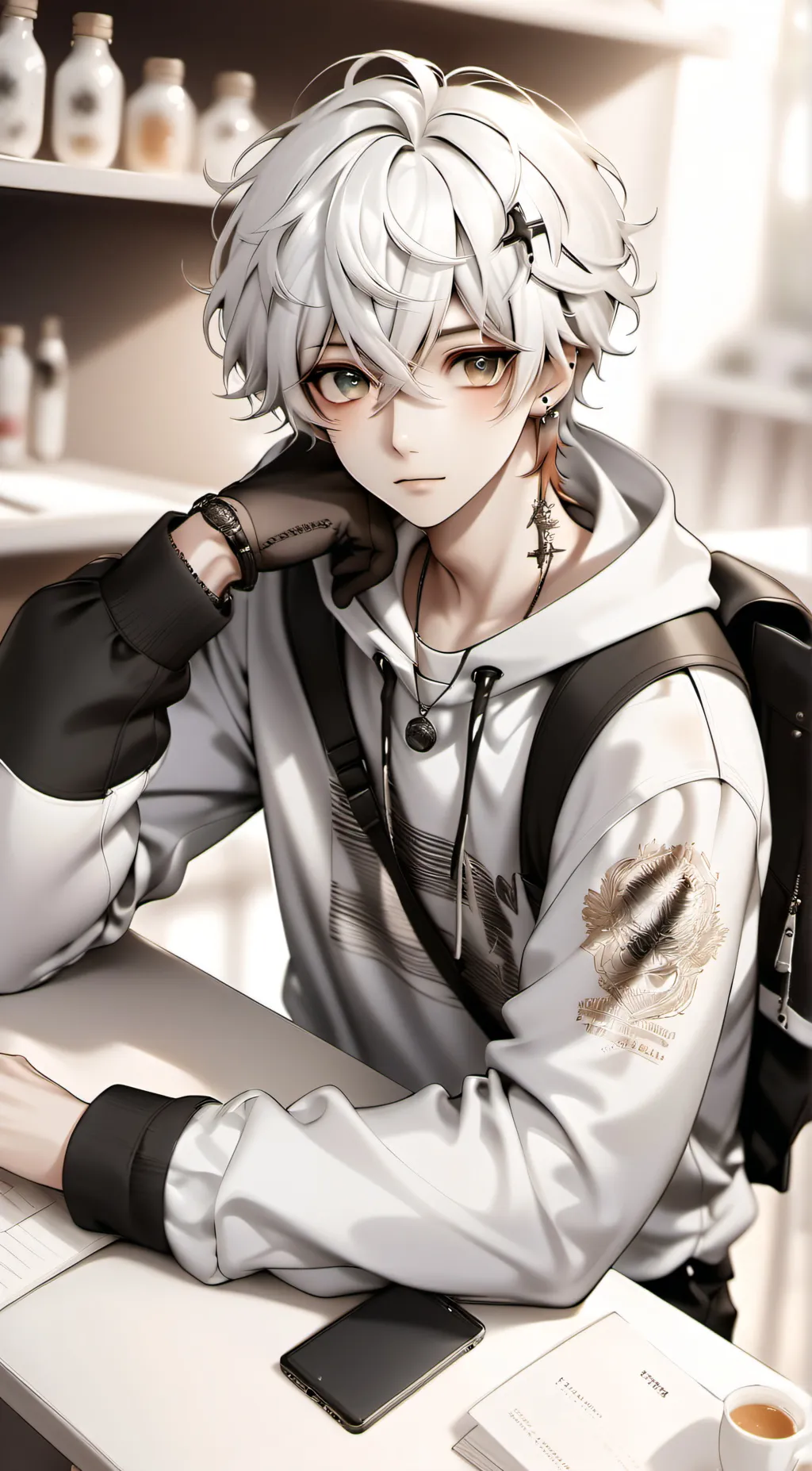 ai character: lakey❤️ background