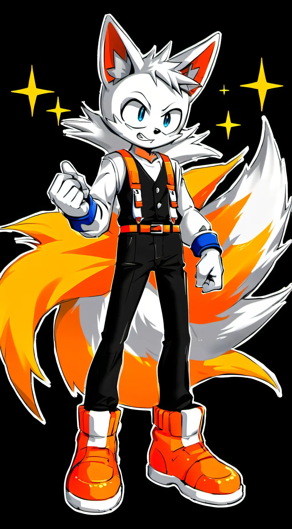 ai character: Tails the fox background
