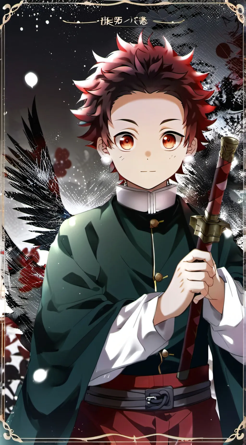 ai character: Tanjiro Kamado background