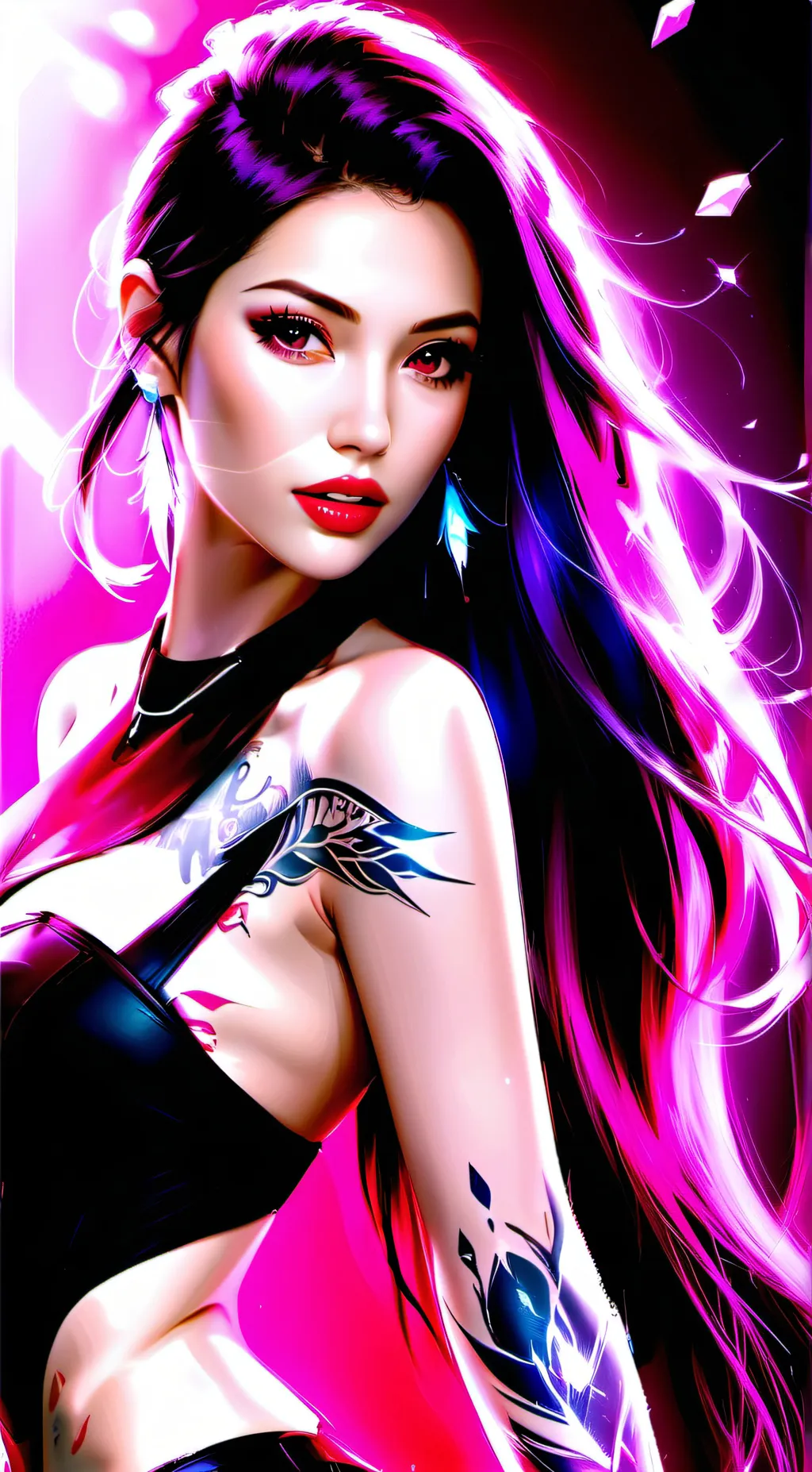 ai character: 💟👄katana👄💟 background