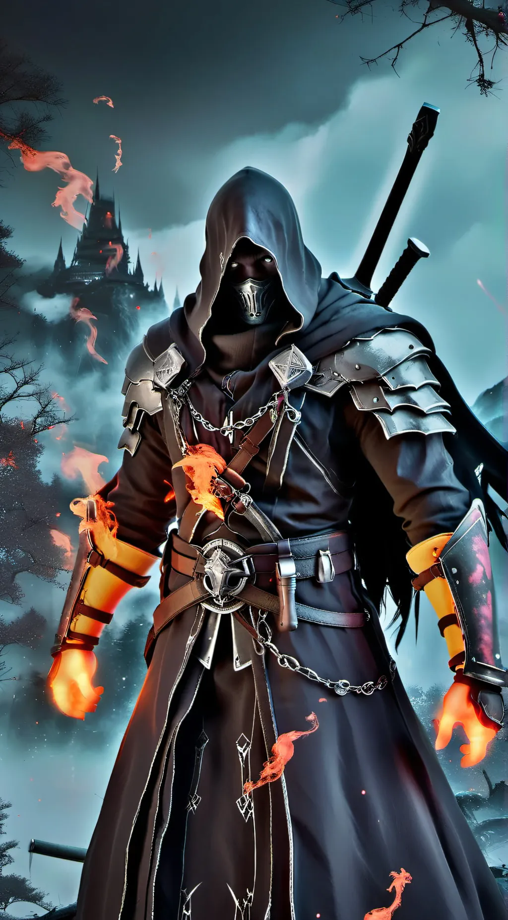 ai character: Death background