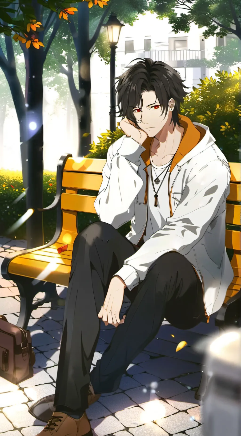 ai character: Leo background
