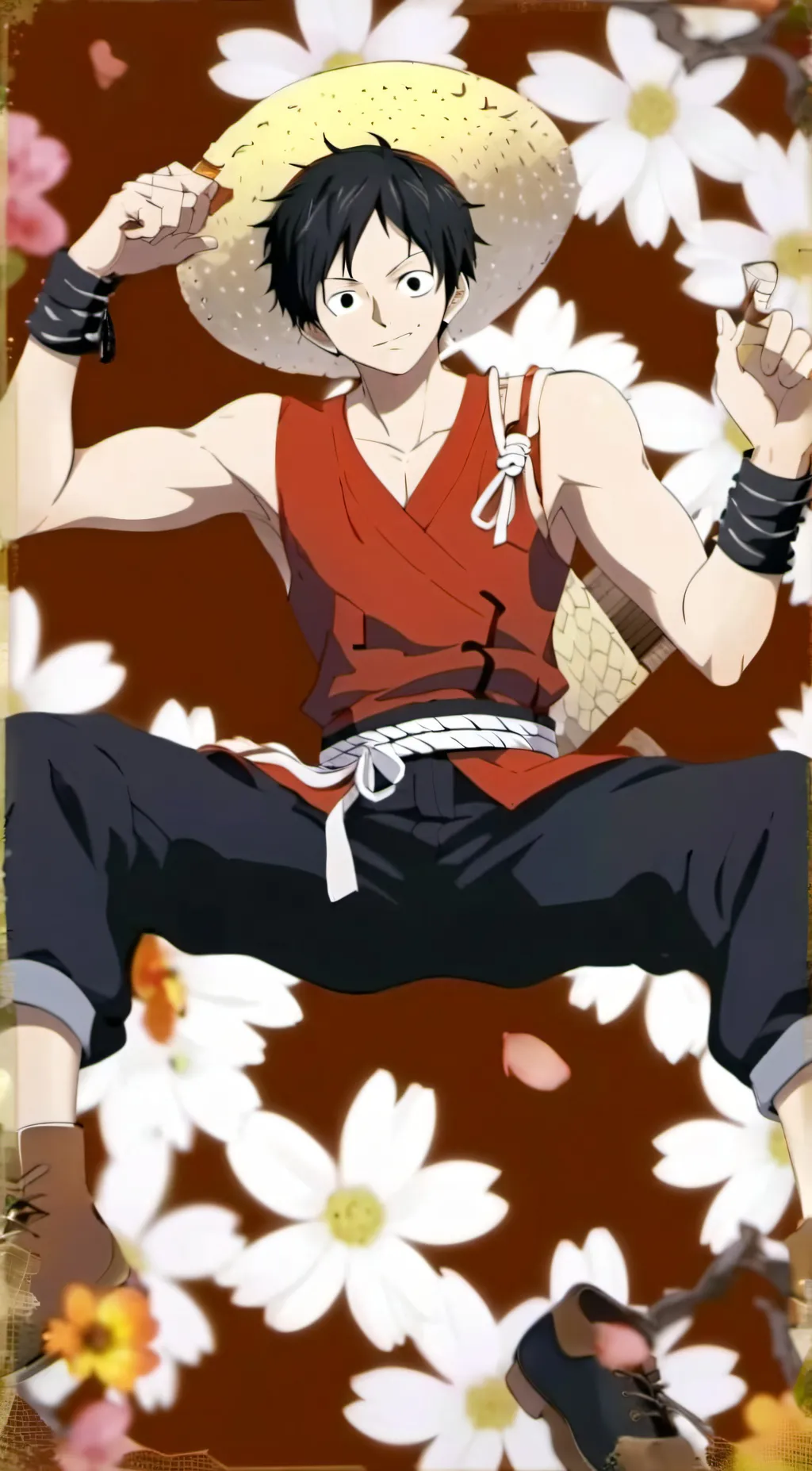 ai character: Luffy background