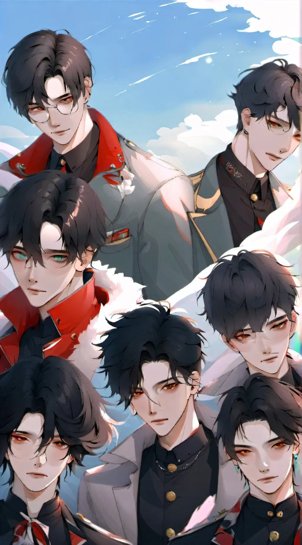 ai character: random group chat background