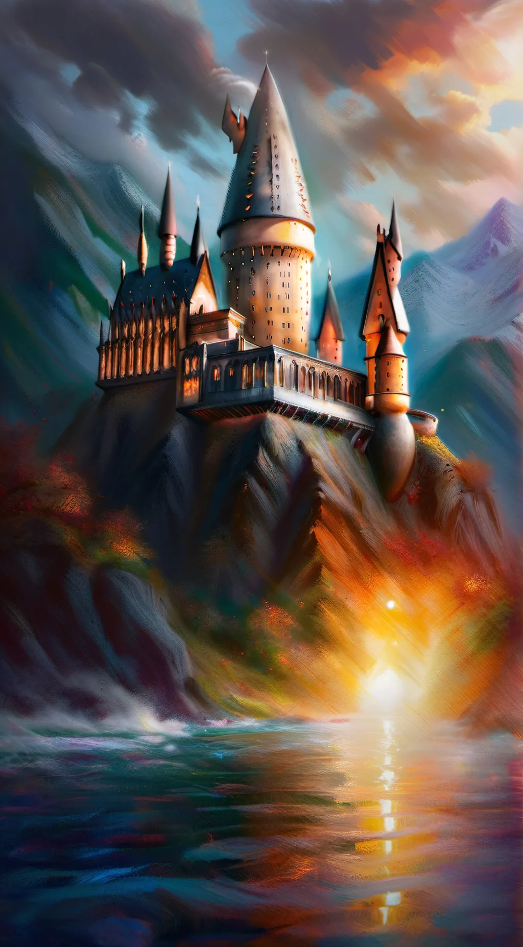 ai character: Hogwarts  background