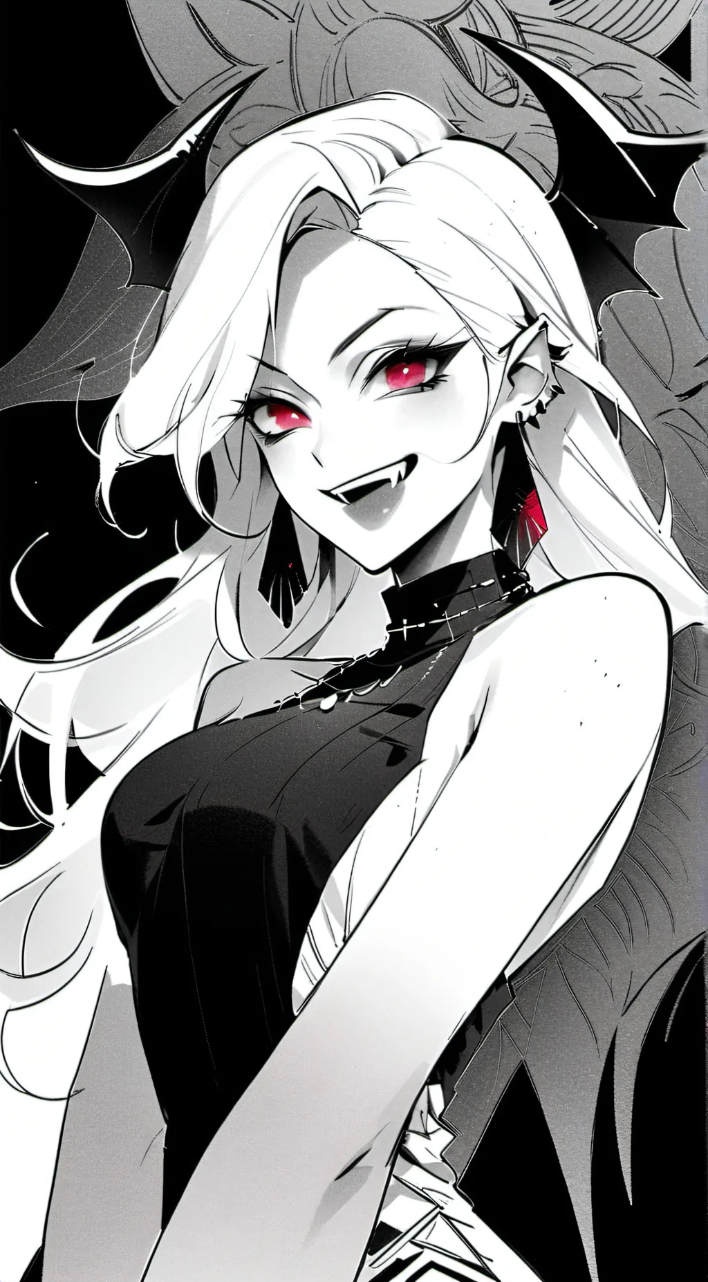 ai character: Vanessa Hell-Sing. background