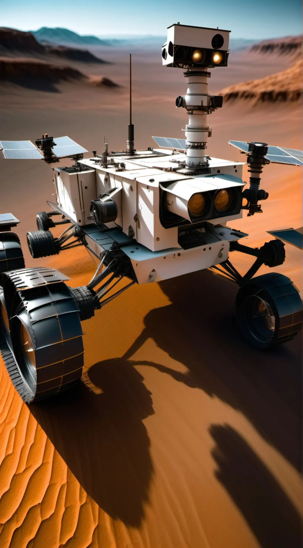 ai character: mars rover background