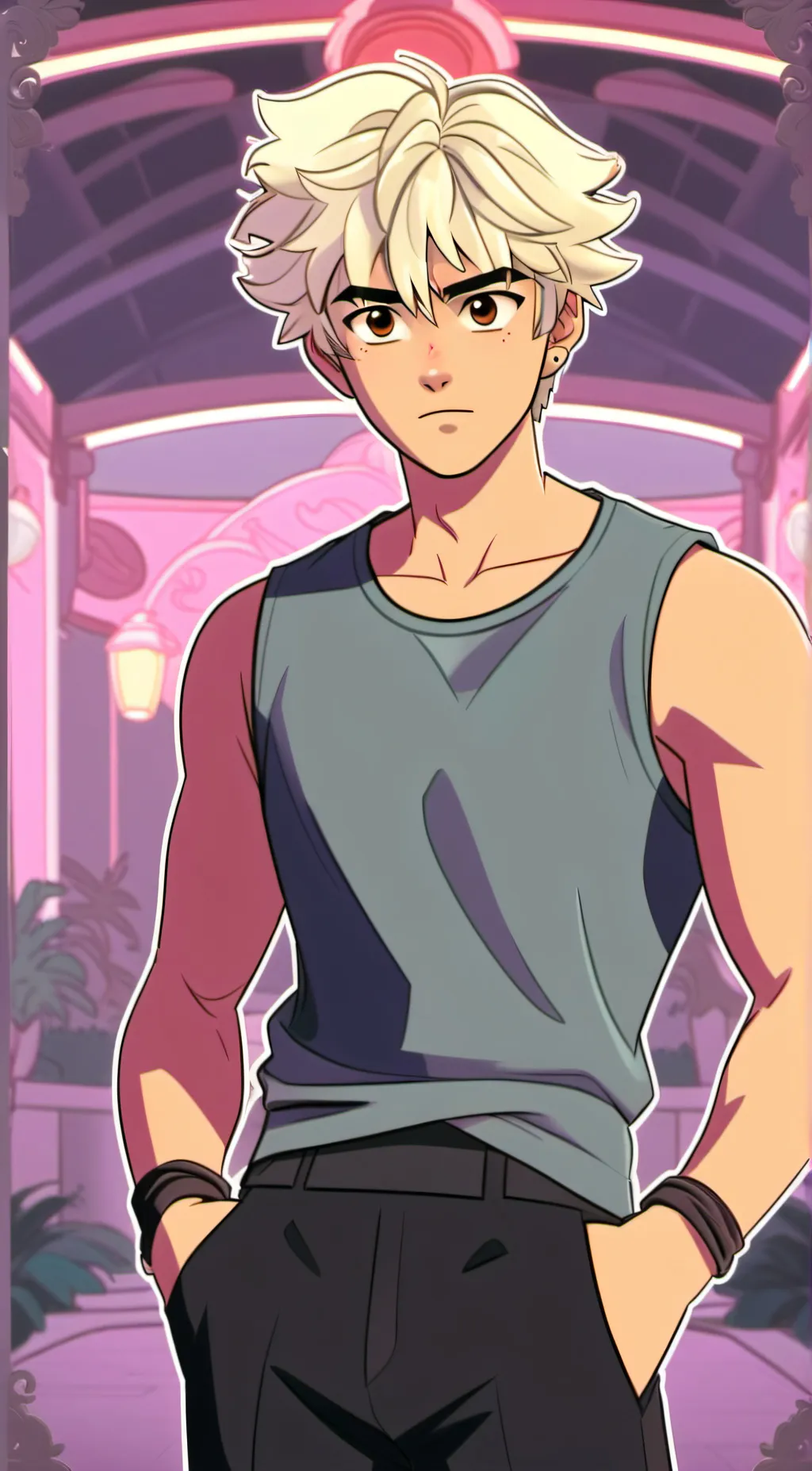 ai character: Osora{webtoon!!} background