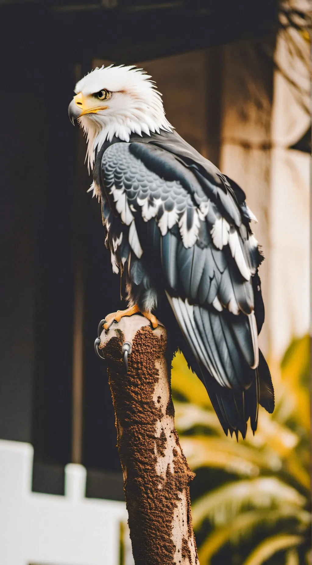 ai character: eagle zoo background