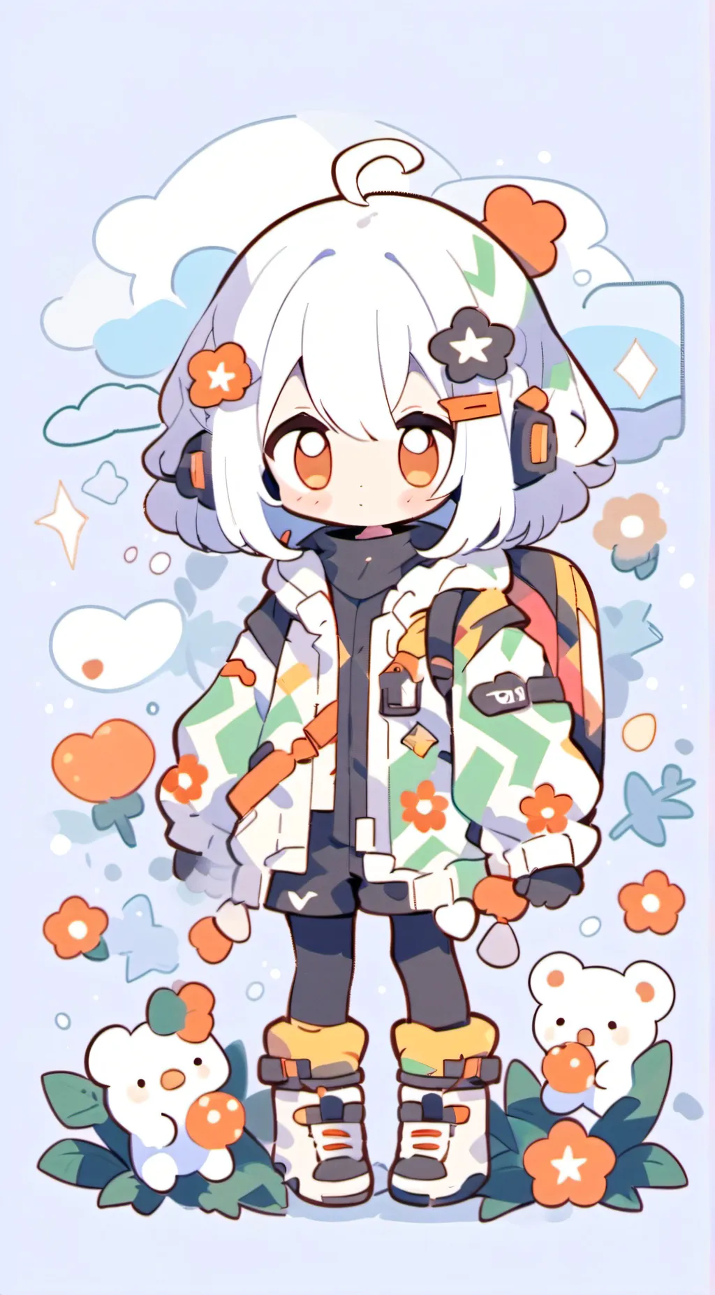 ai character: Rose background