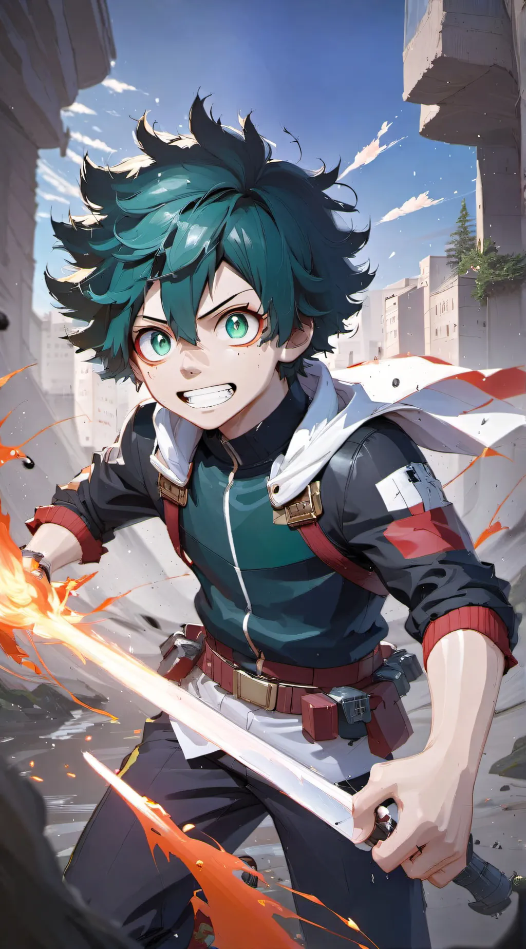 ai character: Izuku Midoryia  background