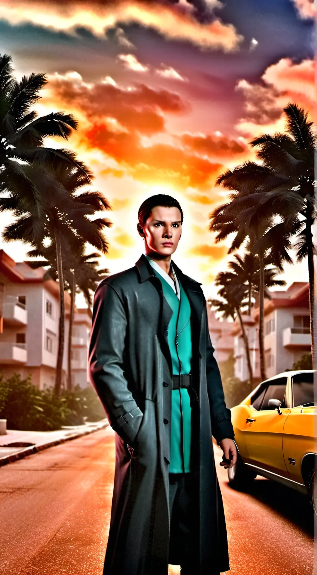 ai character: Stranger Things background