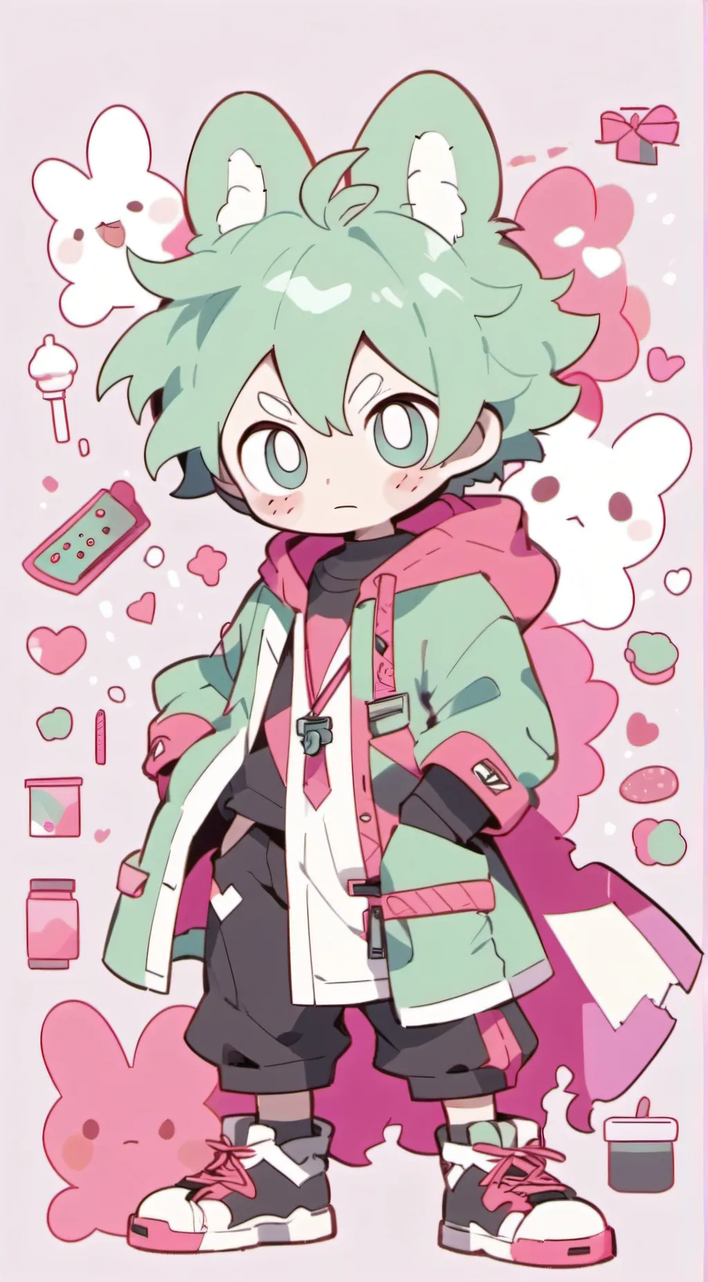 ai character: The color gang! background