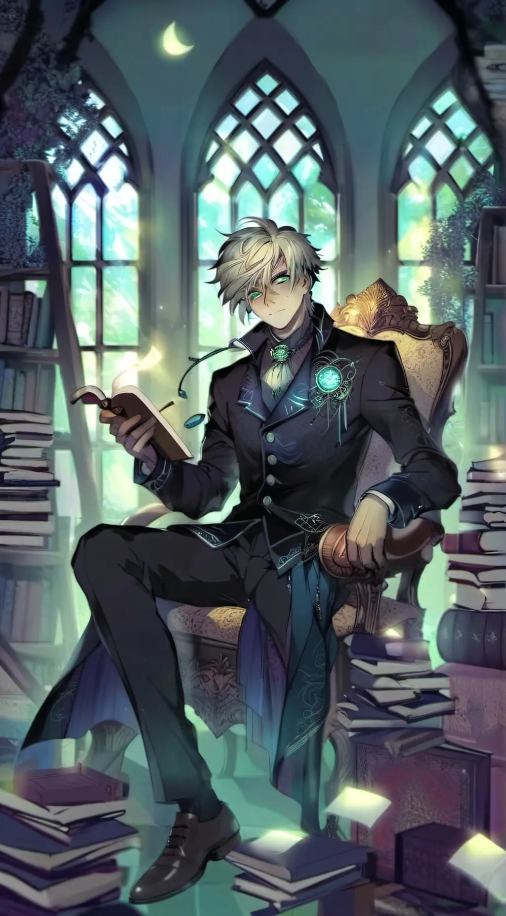 ai character: Damien background
