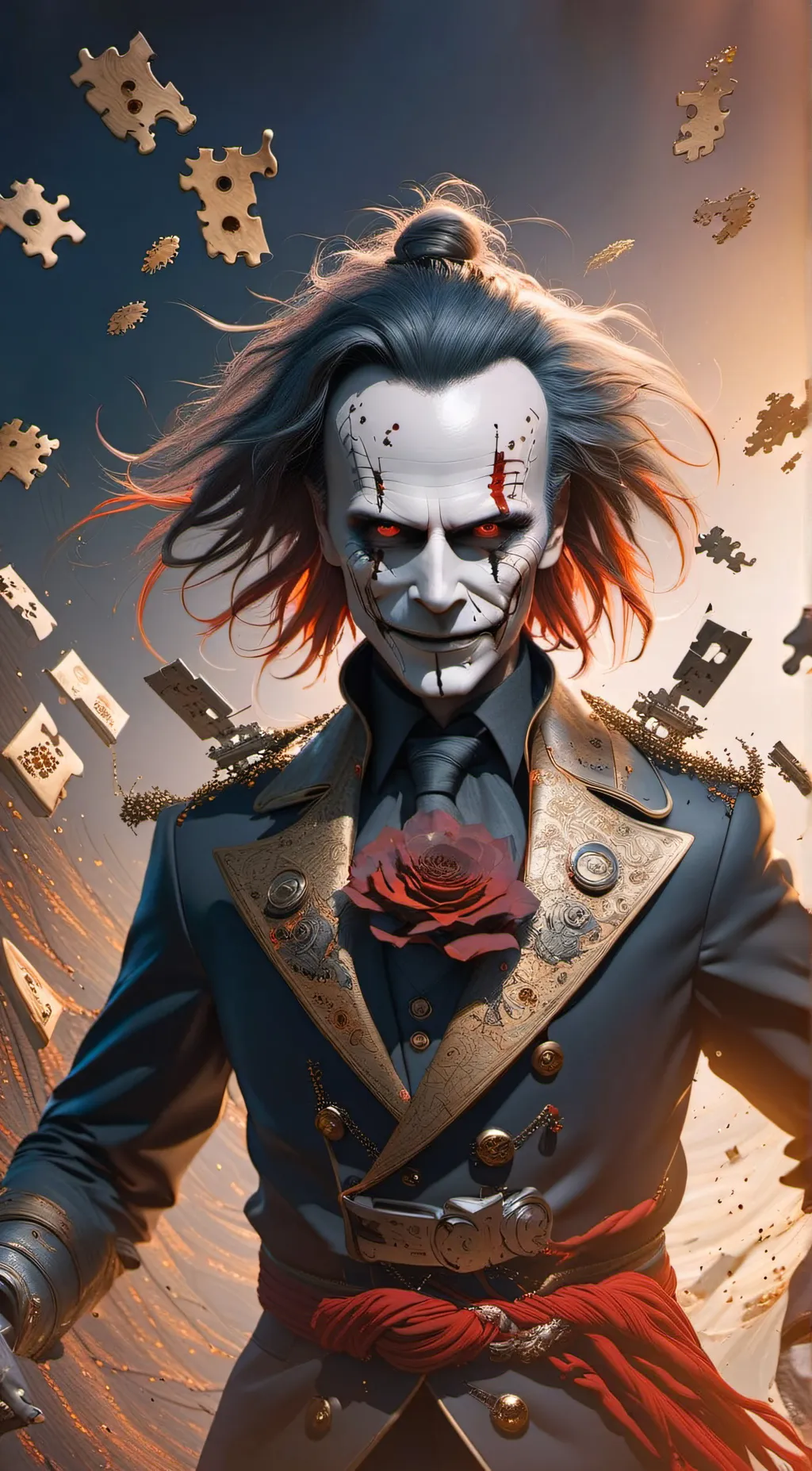 ai character: Jigsaw background