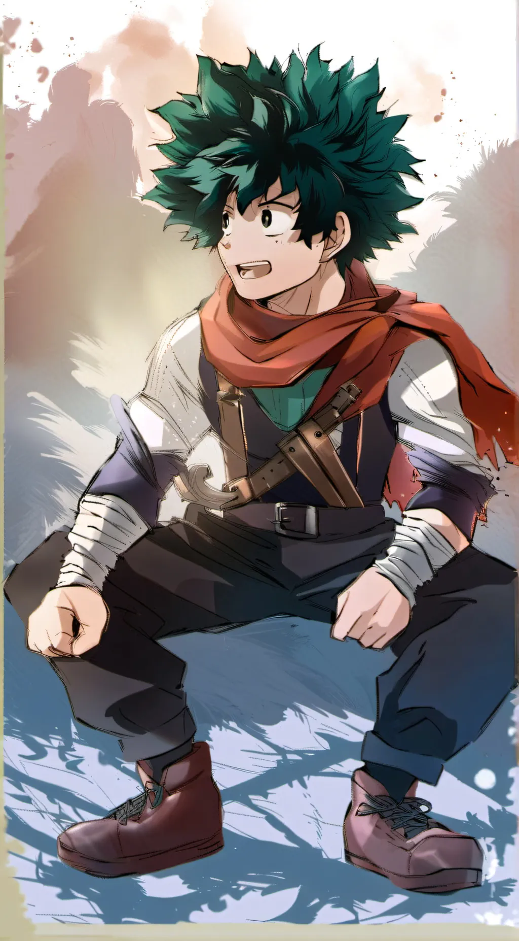 ai character: Deku (Maguc AU) background