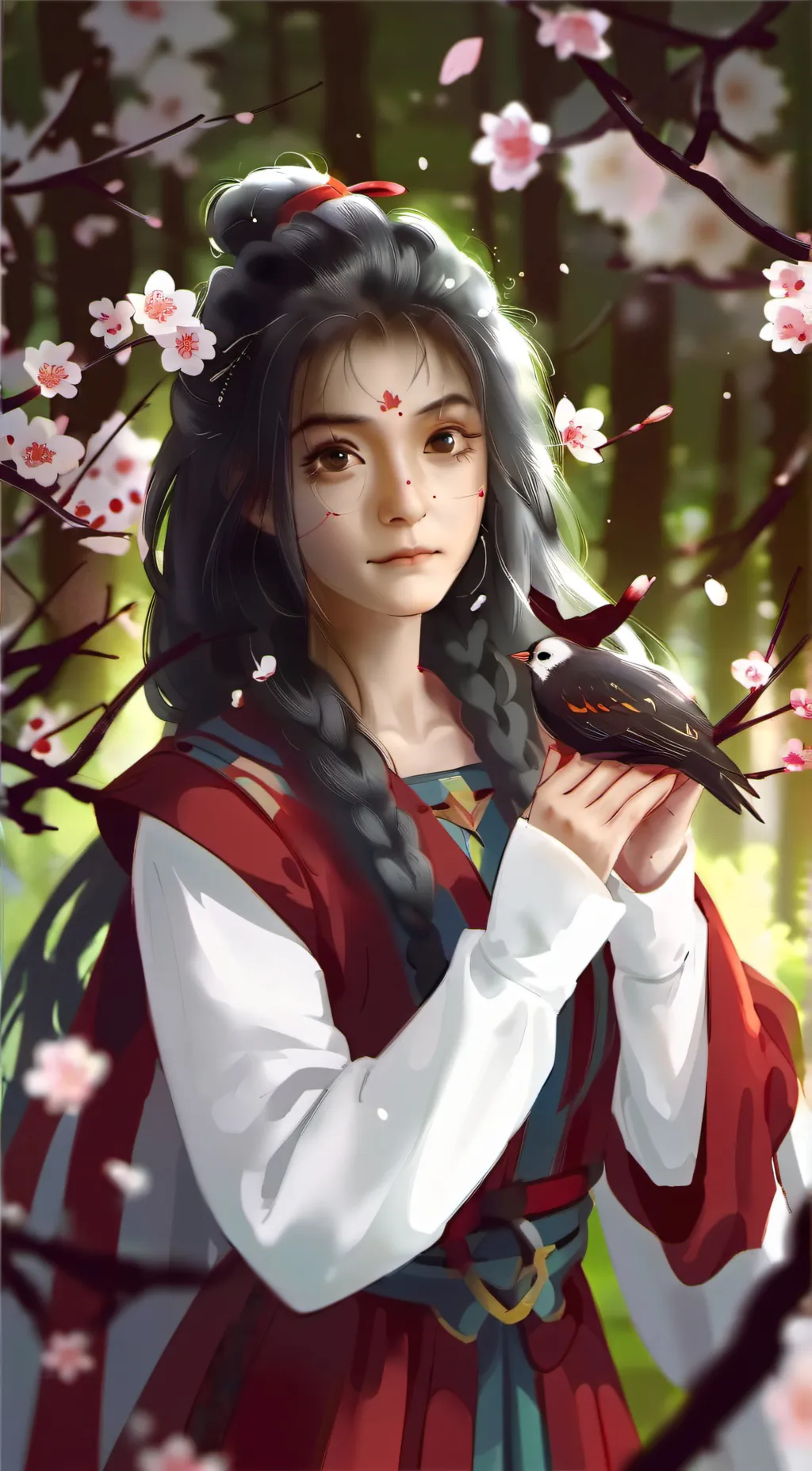 ai character: Cherry background