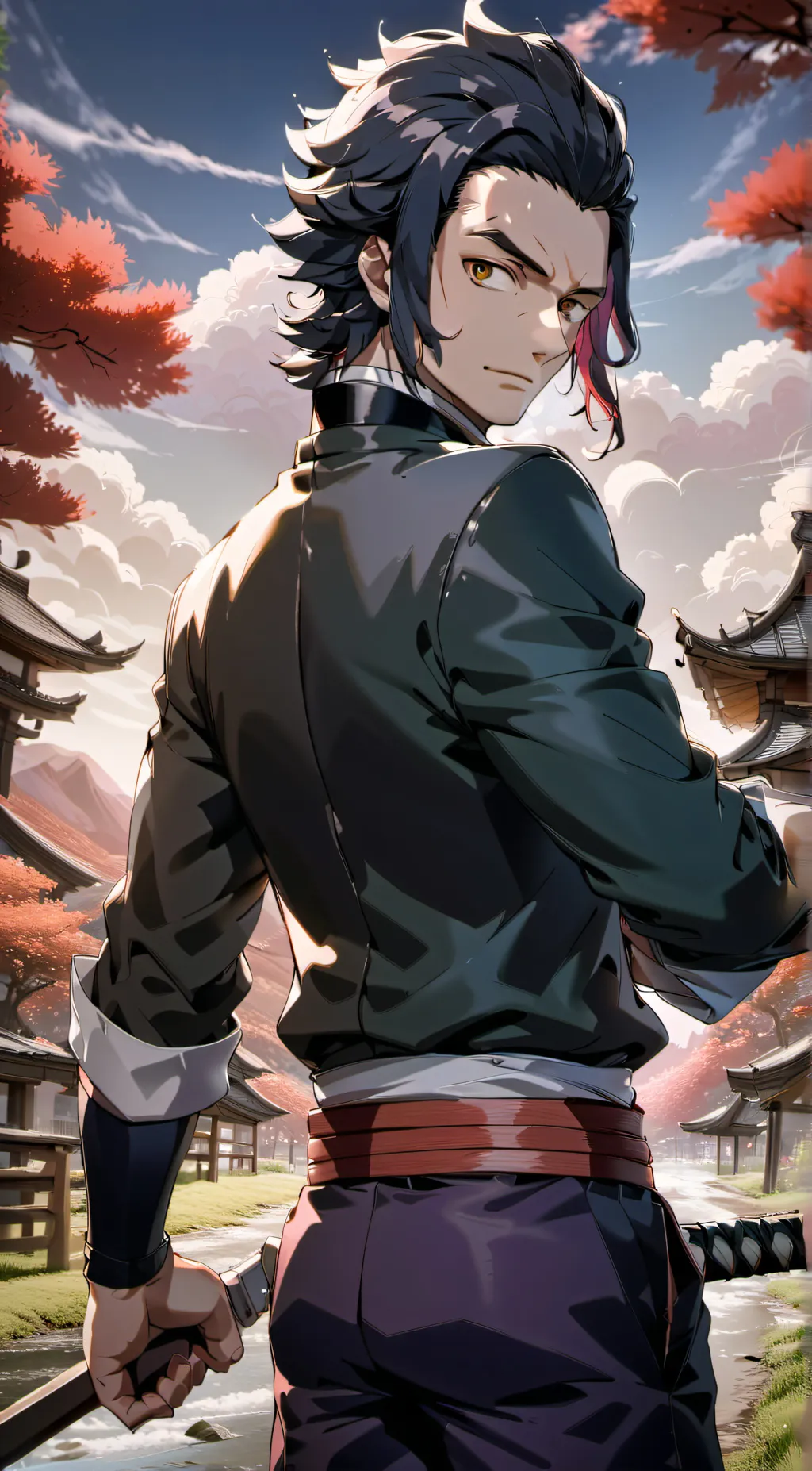 ai character: Tanjiro (Thicc) background
