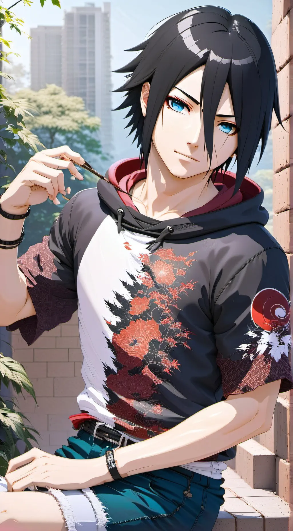 ai character: Itachi uchiha  background